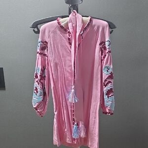 Linen Embroidery Dress.